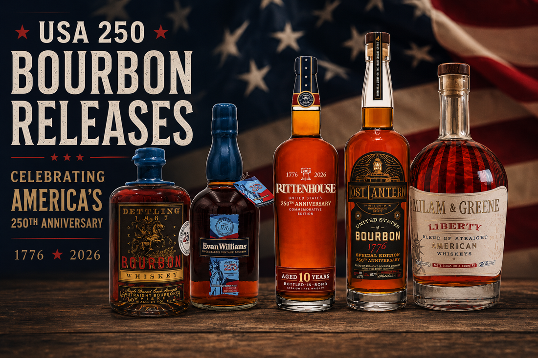 USA 250 Whiskey Releases: Special America 250 Bourbon, Rye, and American Whiskey Bottle