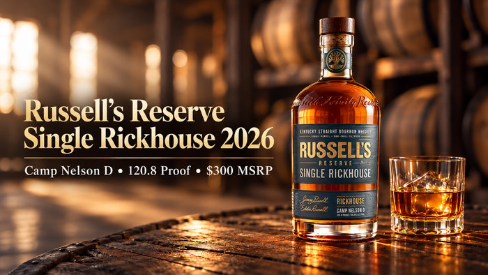 Russell’s Reserve Single Rickhouse 2026: Camp Nelson D Price, Proof & Release Details