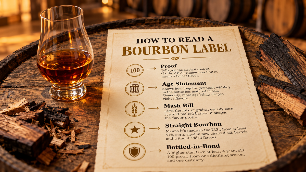 How to Read a Bourbon Label: Proof, Age, Mash Bill & More