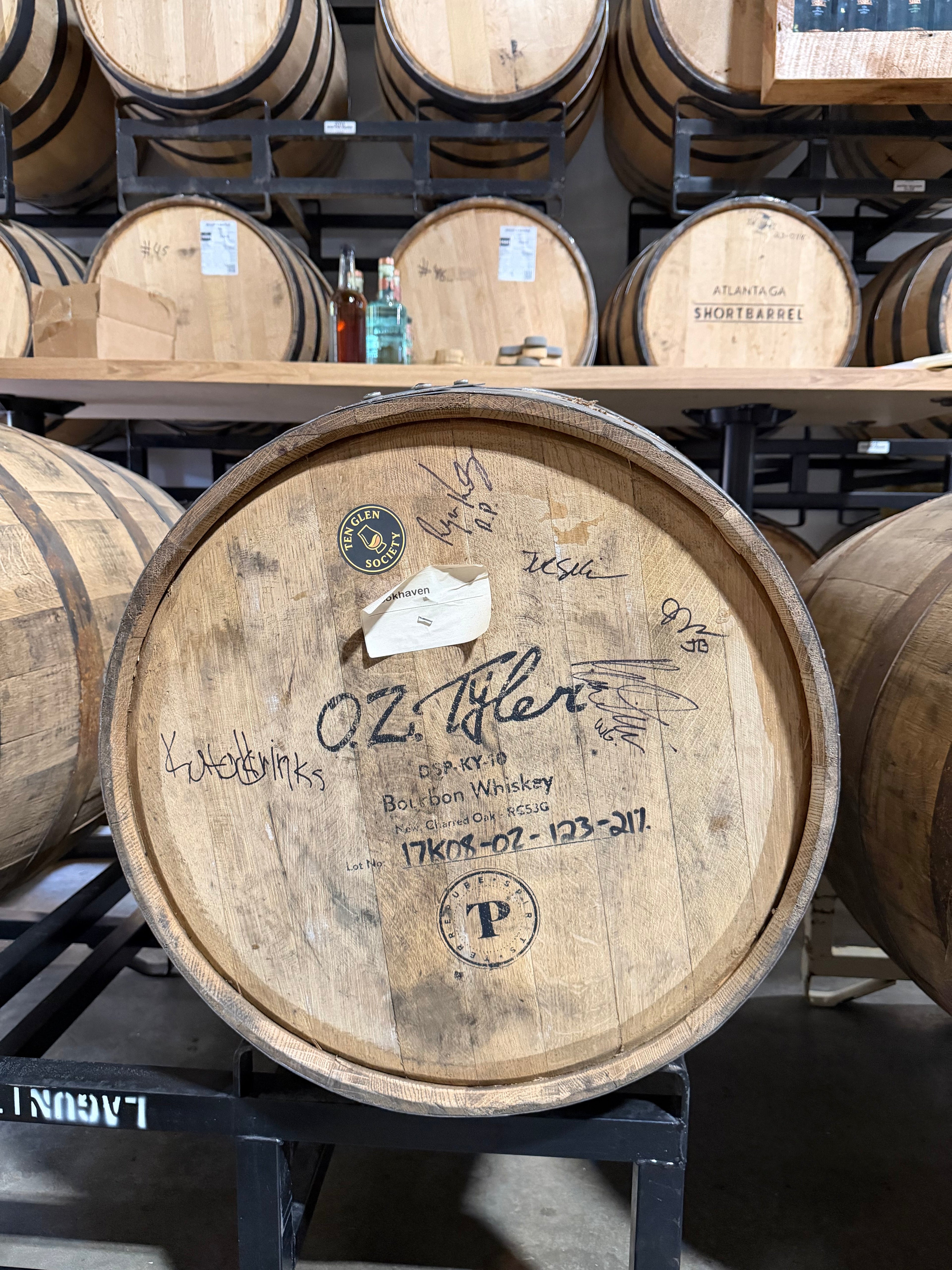 Ten Glen Society's Short Barrel Pick: An OZ Tyler 8-Year Vanilla Bomb at 135.7 Proof