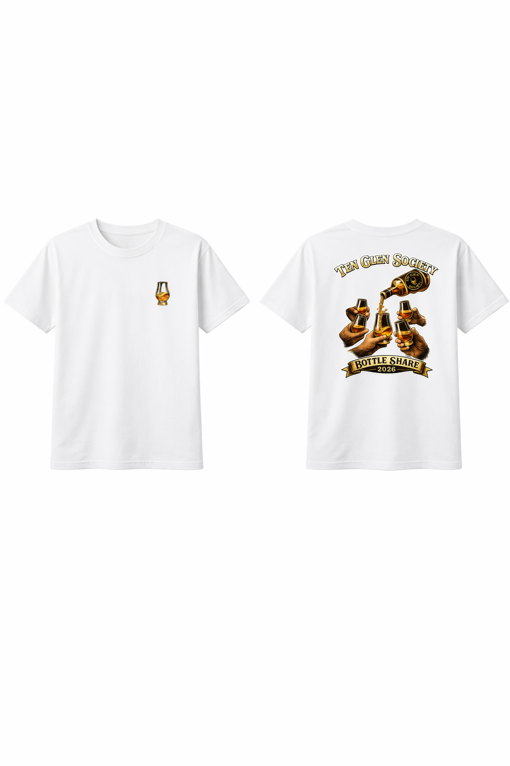 Ten Glen Society Bottle Share Commemorative Short Sleeve Tee