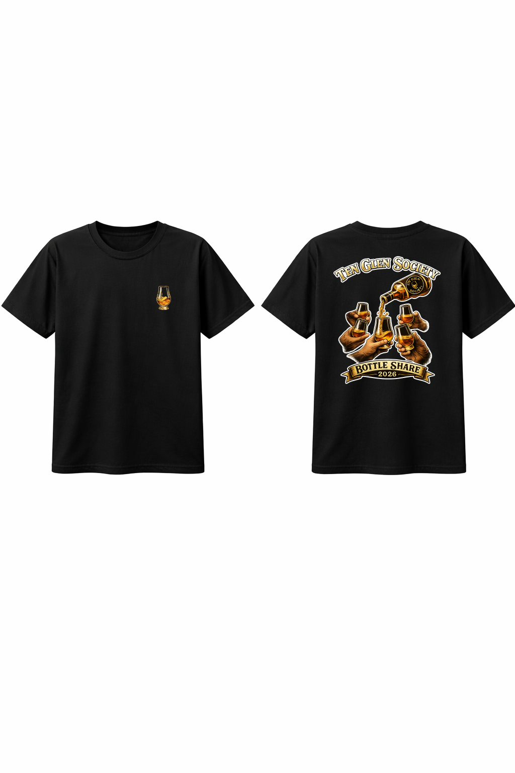 Ten Glen Society Bottle Share Commemorative Short Sleeve Tee