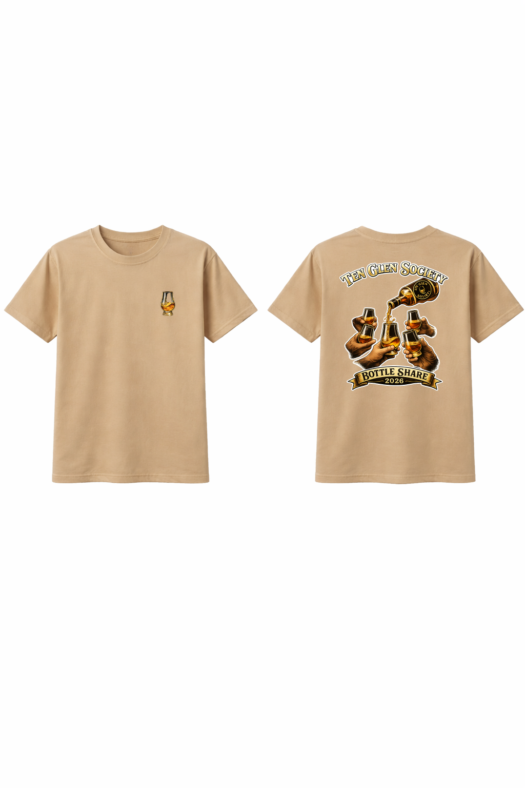 Ten Glen Society Bottle Share Commemorative Short Sleeve Tee